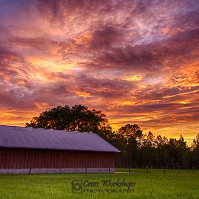 HDR_Barn in Sunset_Original